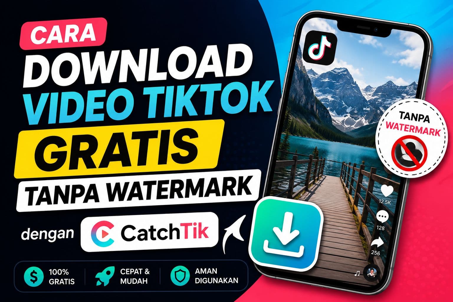 Cara Download Video TikTok Gratis Tanpa Watermark dengan CatchTik